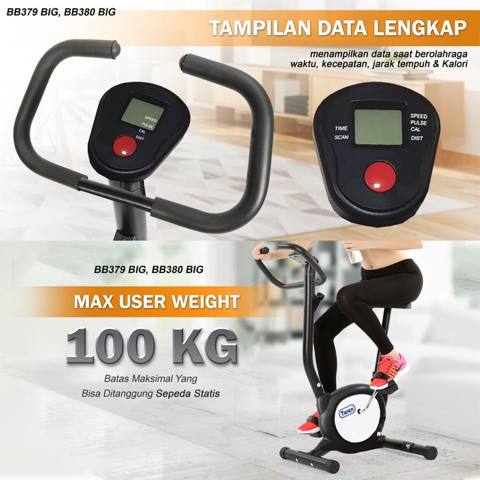 Twen BB379s Blue Belt Bike New Big Exercise Fitness Alat Gambar produk 3