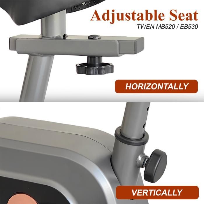TWEN RB530 Alat Fitness Sepeda Statis Magnetic Recumbent Bike - Gambar produk 6