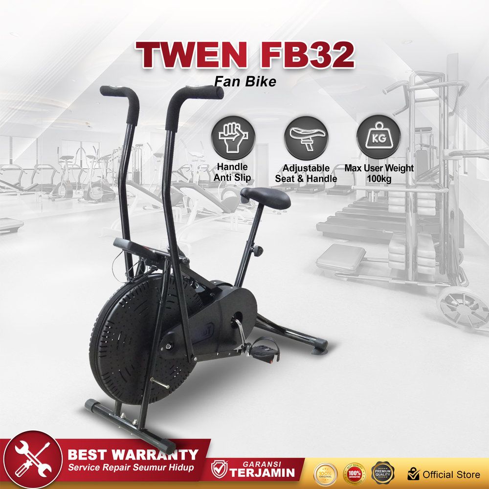 Fan Bike TWEN FB32 Platinum Sepeda Statis Orbitrack